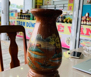 Lọ Hoa Họa Tiết Đồng Quê