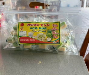 KẸO DỪA LÁ DỨA ÍT ĐƯỜNG 500G